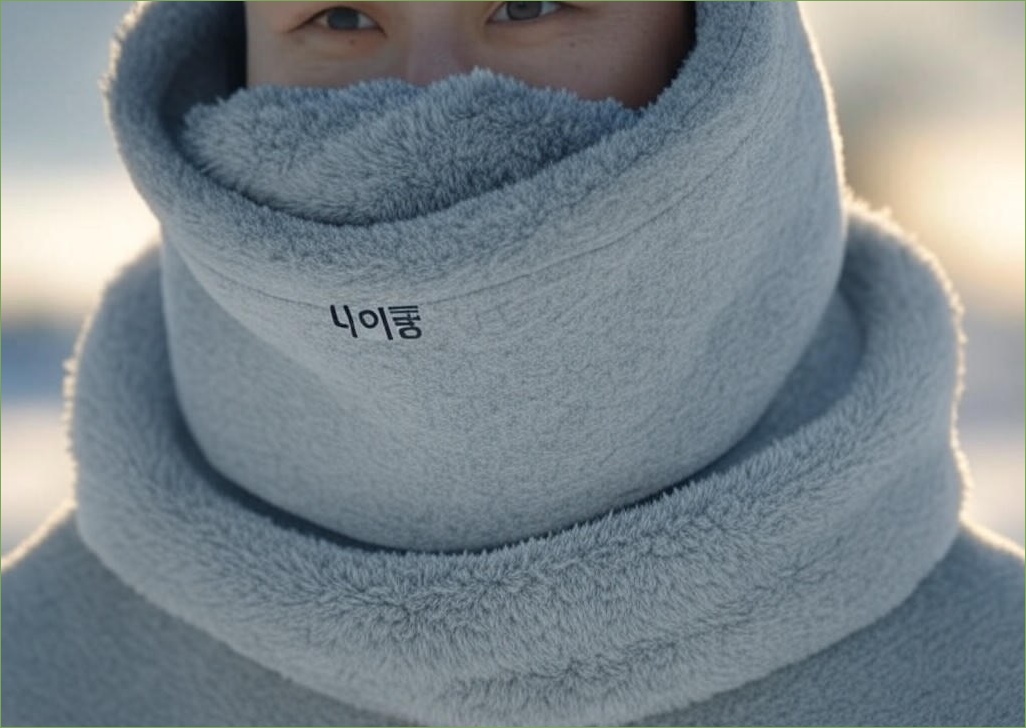 디어스텝 방한 워머 겨울 목토시 기모 넥워머 4P - 이미지 1